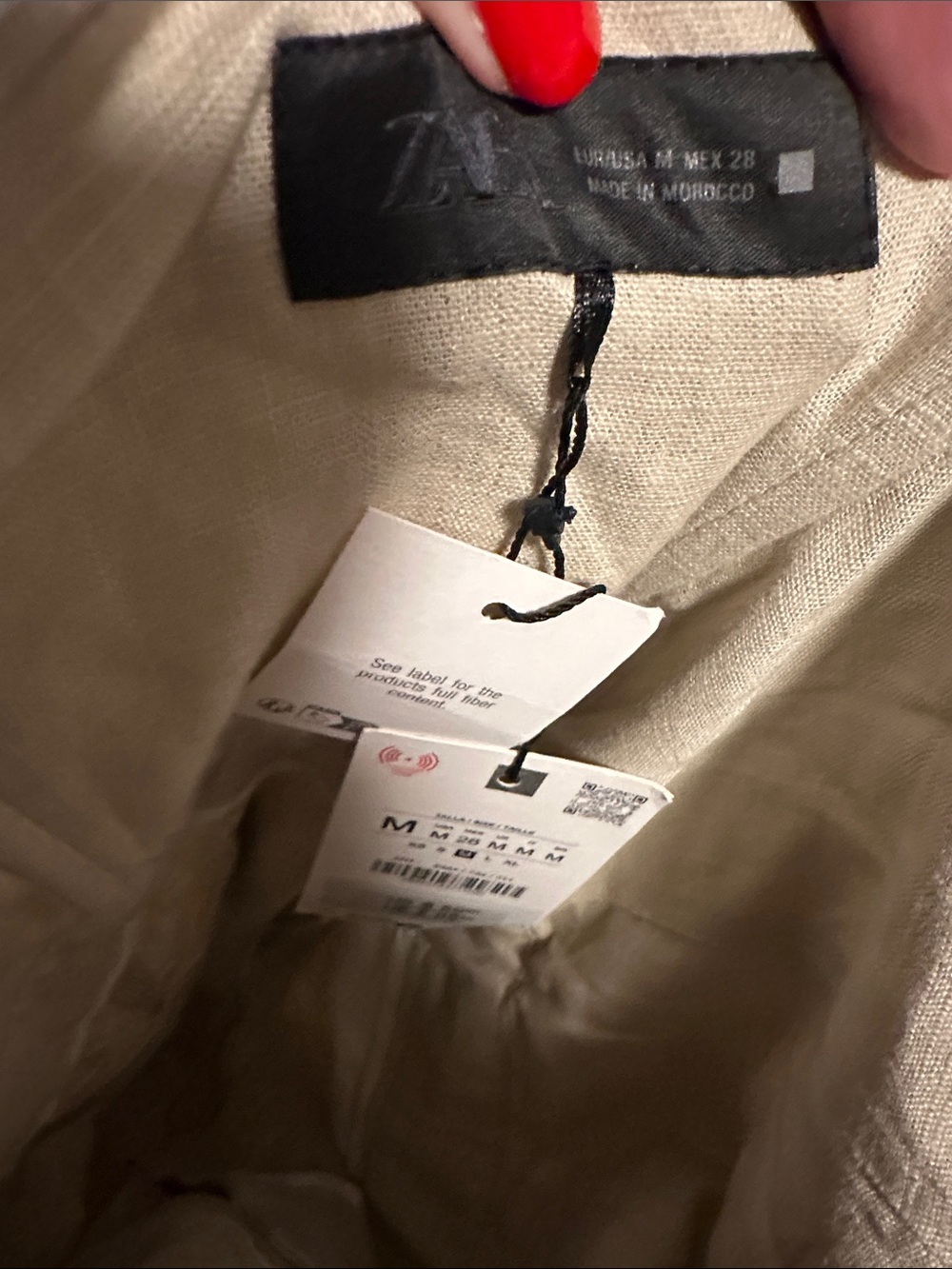 Zara Cream Halter-Neck Belted Wide-Leg Jumpsuit - Picture 6 of 7